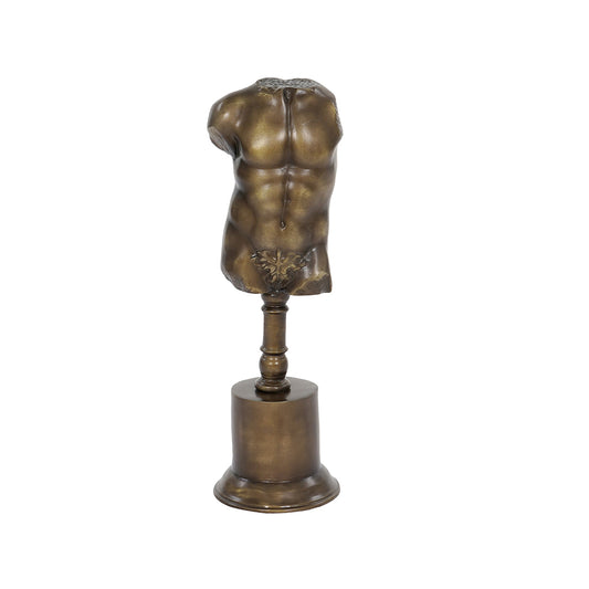 VERDI BRONZE TORSO ON MARBLE BASE